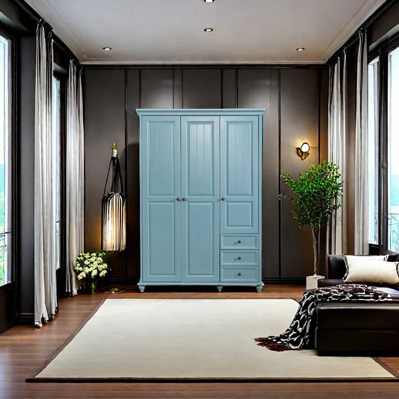 Furnishiaa Solid Wood European Style Wardrobe - Furnishiaa -  - 