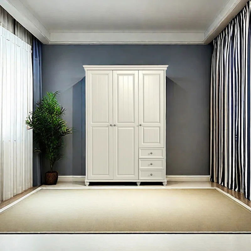 Furnishiaa Solid Wood European Style Wardrobe - Furnishiaa -  - 