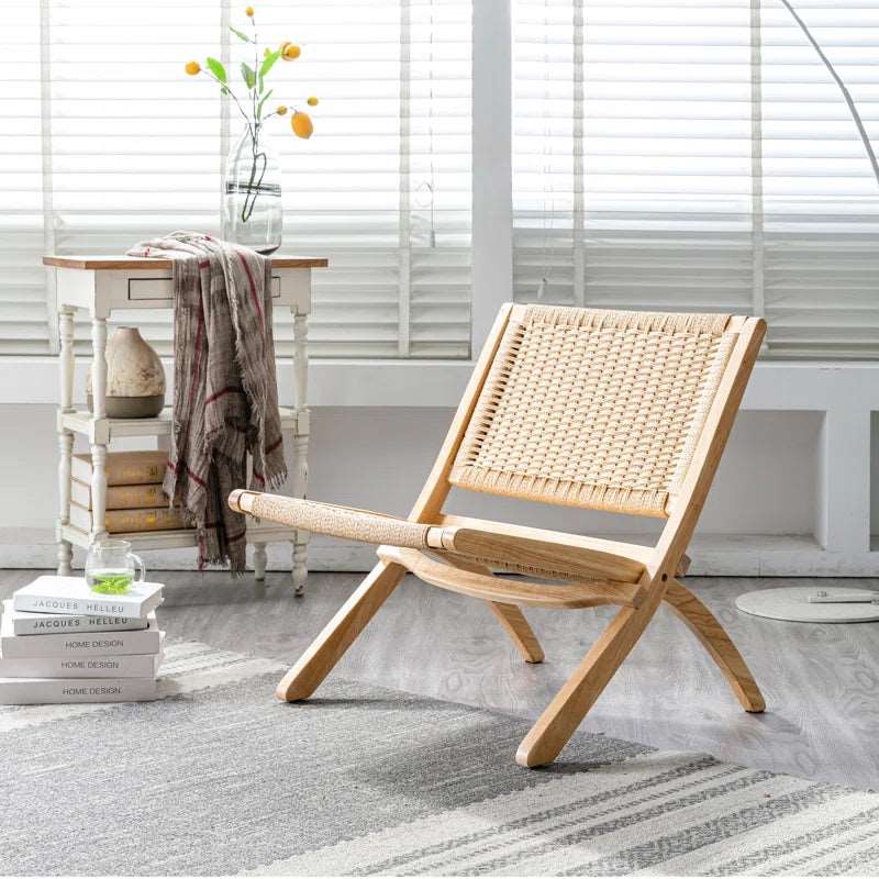 Furnishiaa Solid Wood Folding Chair - Furnishiaa -  - 