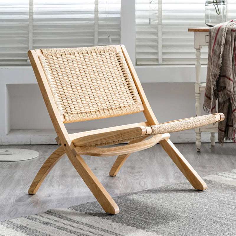 Furnishiaa Solid Wood Folding Chair - Furnishiaa -  - 