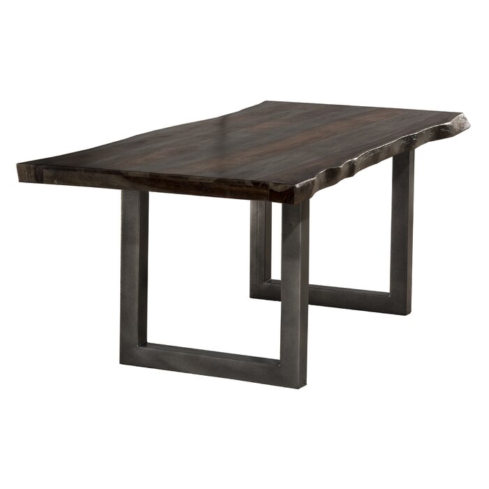 Furnishiaa Solid Wood Live Edge Designer Dining Table - Furnishiaa -  - 