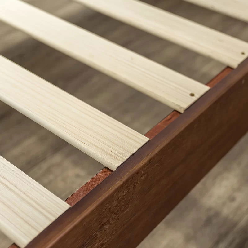 Furnishiaa Solid Wood Low Profile Platform Bed - Furnishiaa -  - 