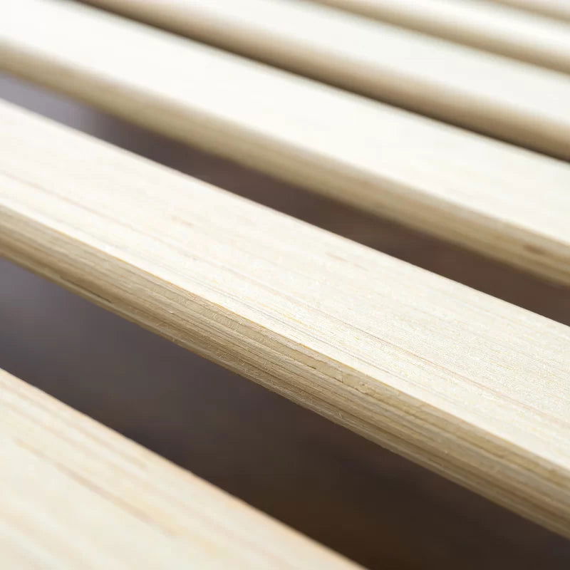 Furnishiaa Solid Wood Low Profile Platform Bed - Furnishiaa -  - 