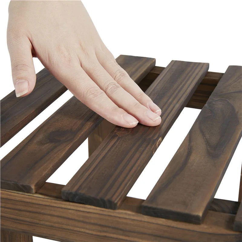 Furnishiaa Solid Wood Multi Tiered Plant Stand - Furnishiaa -  - 