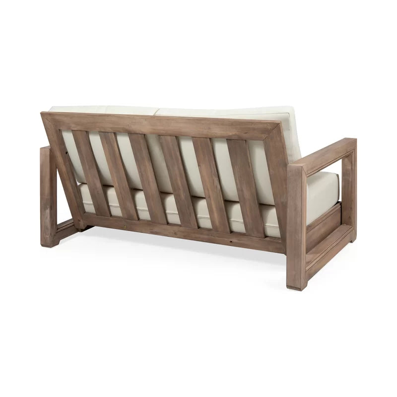 Furnishiaa Solid Wood Sofa Set for living room with coffee table - Furnishiaa -  - 