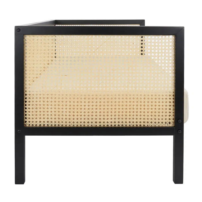 Furnishiaa Solid Wood Three Seater Black Sofa For Living Room - Furnishiaa -  - 