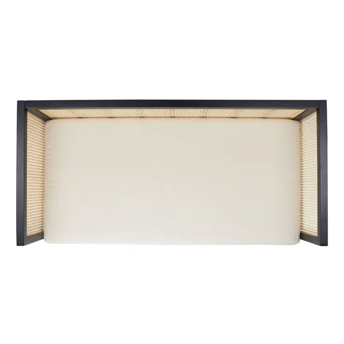 Furnishiaa Solid Wood Three Seater Black Sofa For Living Room - Furnishiaa -  - 