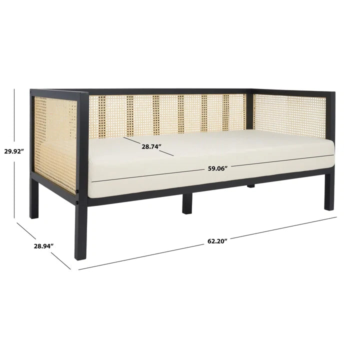 Furnishiaa Solid Wood Three Seater Black Sofa For Living Room - Furnishiaa -  - 