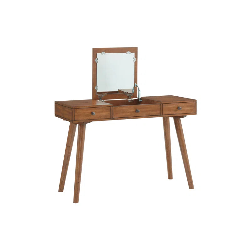 Furnishiaa Solid Wood Vanity Natural Finish - Furnishiaa -  - 