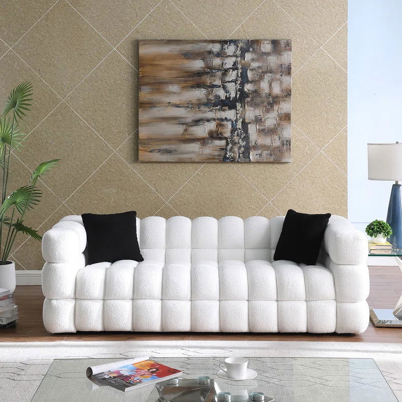 Furnishiaa Teddy Fabric 3+2 Sofa Set - Furnishiaa -  - 