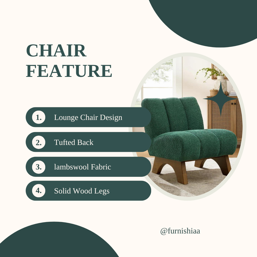 Furnishiaa Upholstered Accent Chair - Furnishiaa -  - 