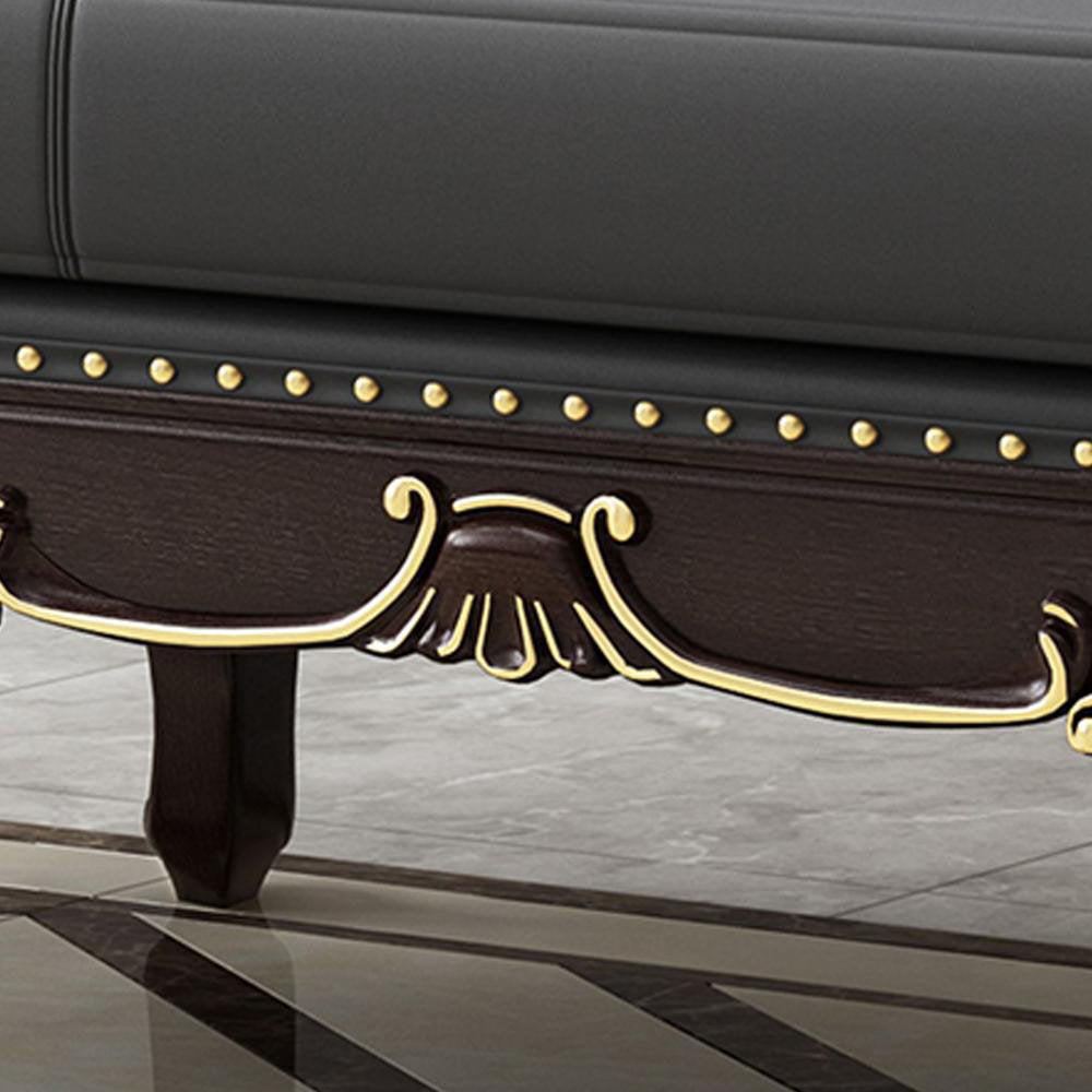 Furnishiaa Elegant Hand-Carved Solid Wood Chair