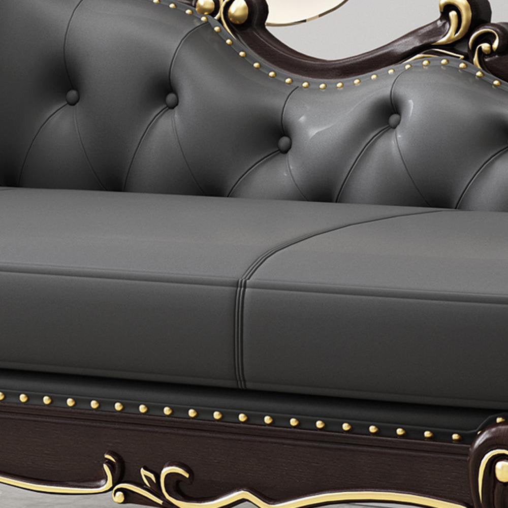 Furnishiaa Elegant Hand-Carved Solid Wood Chair