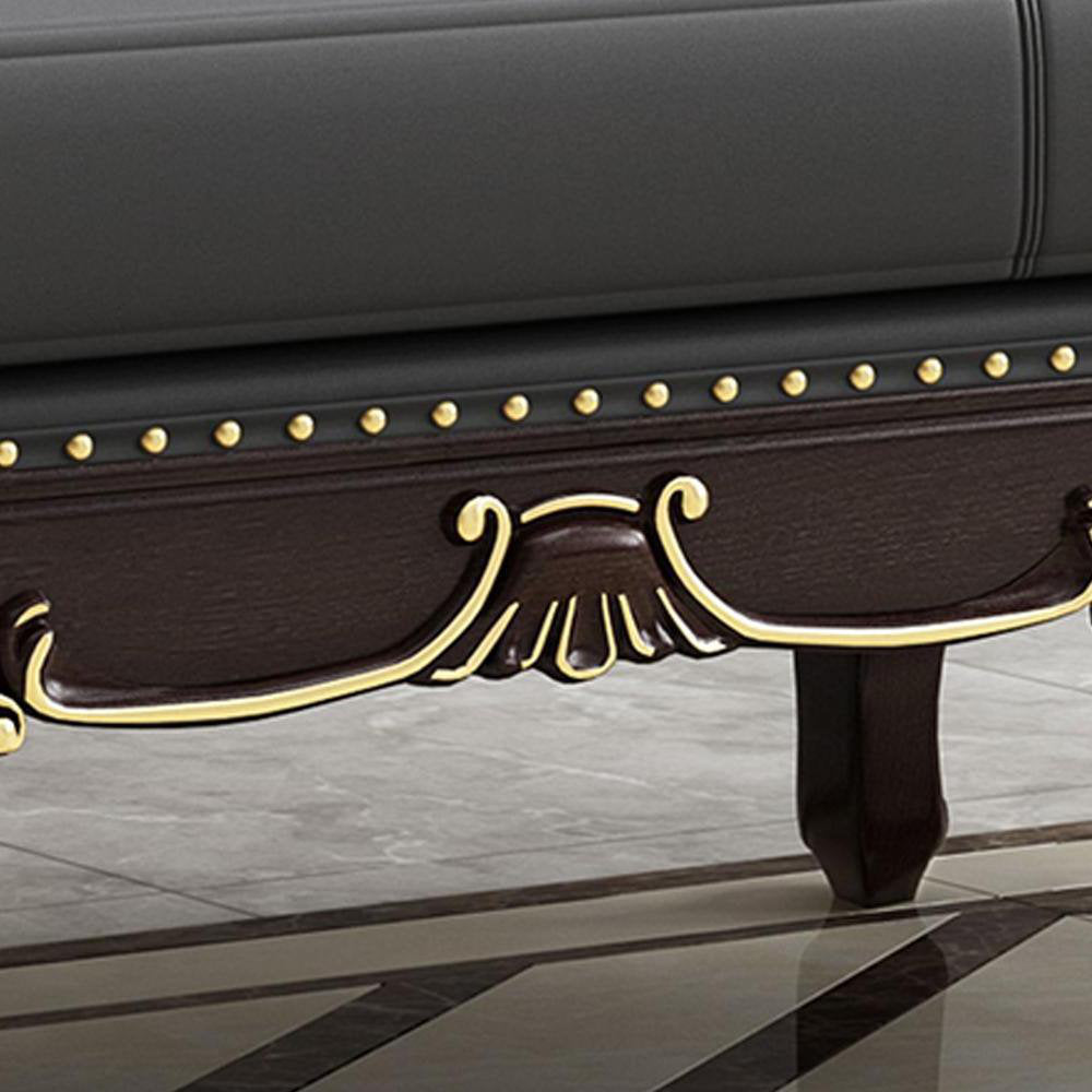Furnishiaa Elegant Hand-Carved Solid Wood Chair