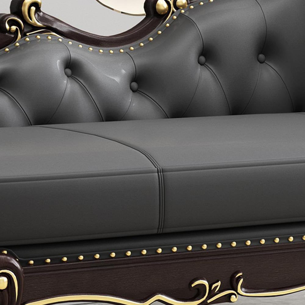 Furnishiaa Elegant Hand-Carved Solid Wood Chair