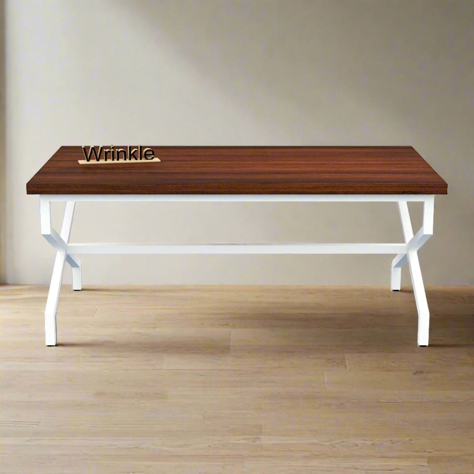 Heavy and Latest Iron Rectanlge Table With Solid Sheesham Wood - Furnishiaa -  - 