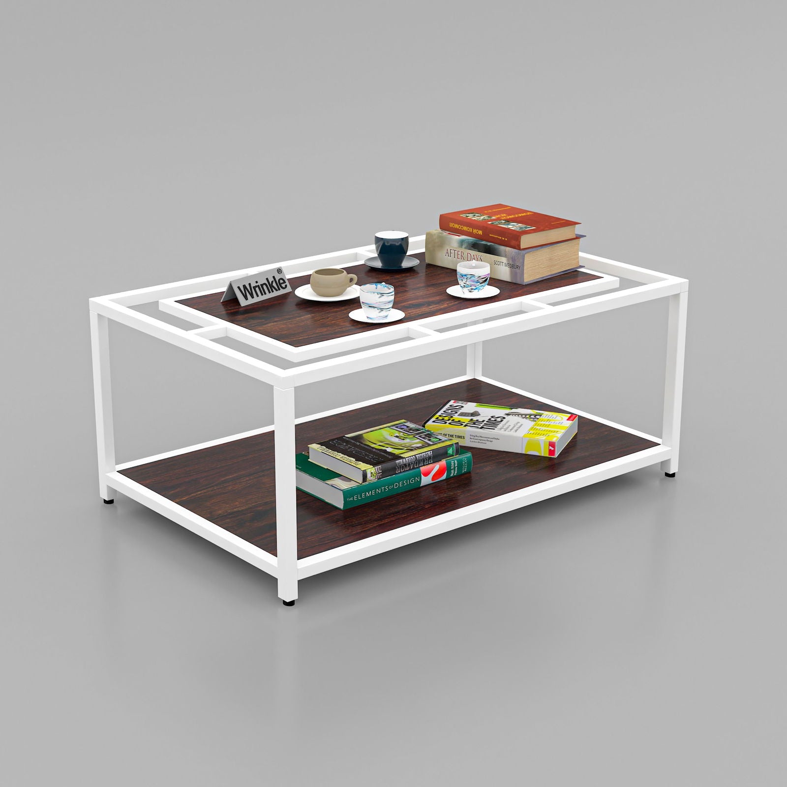 Imperial iron Coffee Table (walnut top in Sheesham Wood ) - Furnishiaa -  - 