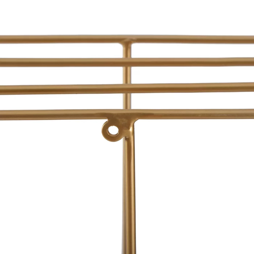 Iron And Solid Sheesham Wood 4 Piece Square Accent Shelf - Furnishiaa -  - 