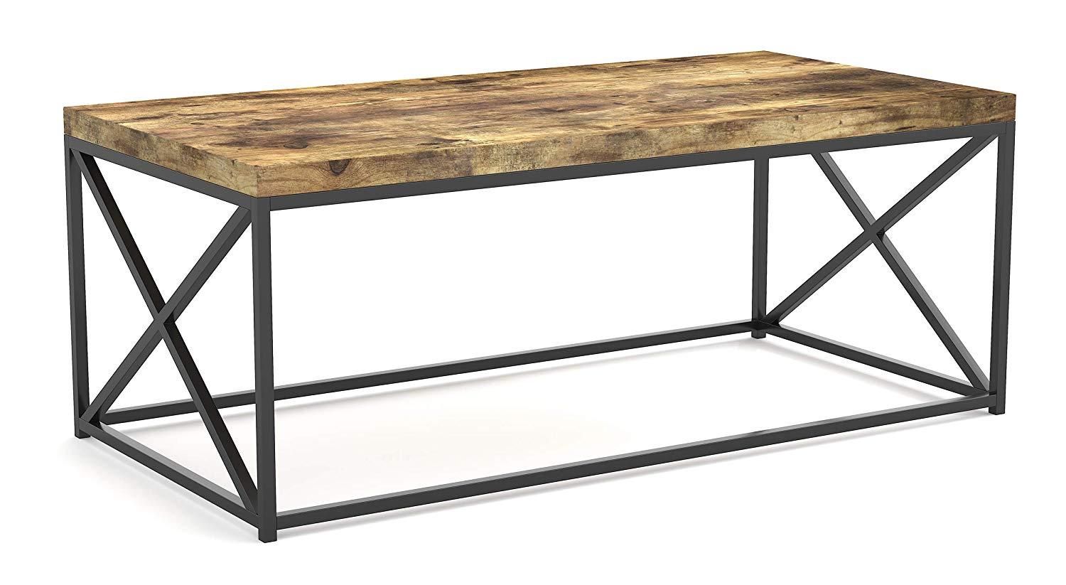 Iron Frame Solid Wood Center Coffee Tables for Living Room - Furnishiaa -  - 