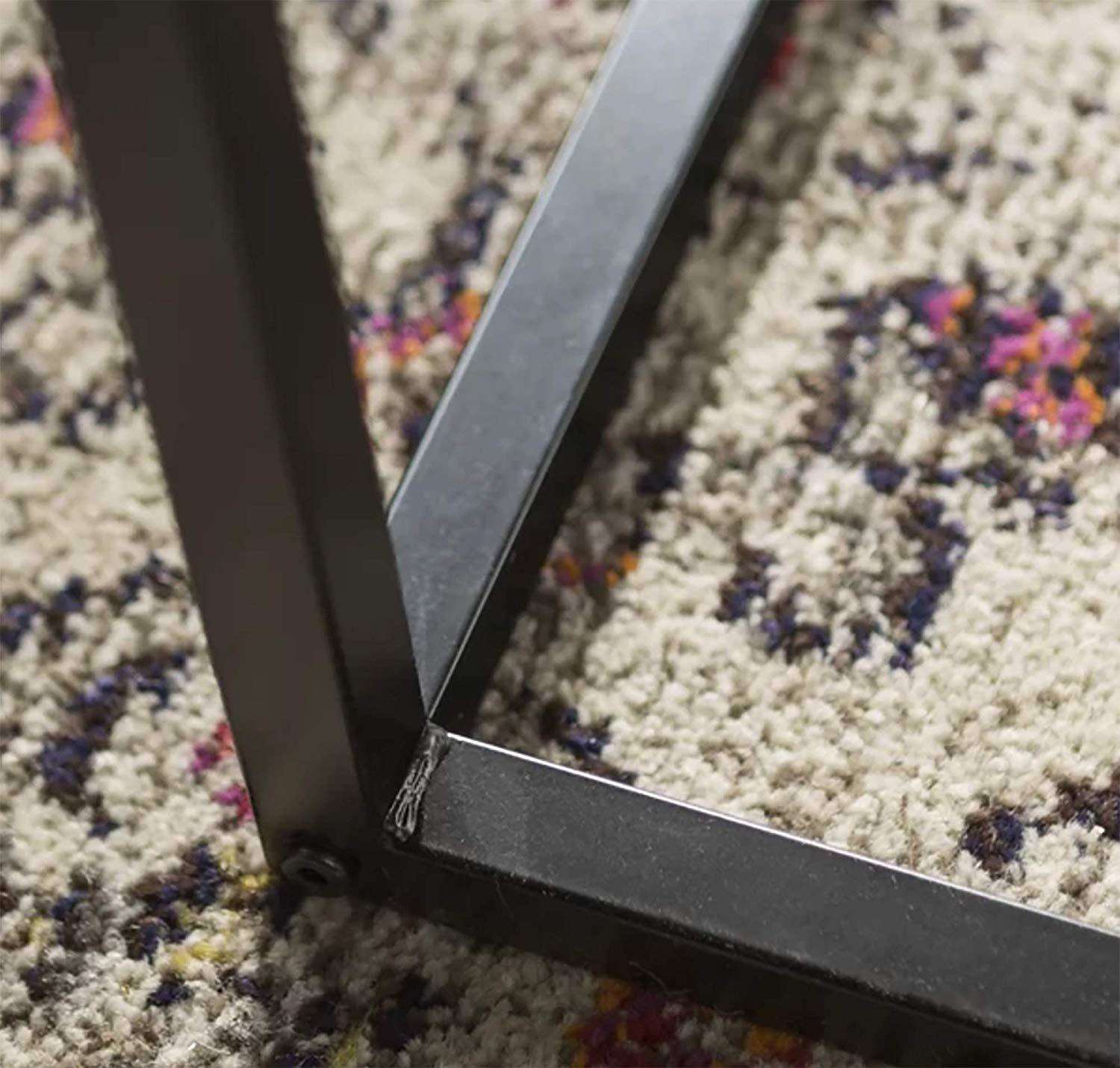 Iron Frame Solid Wood Console Table for Living Room Side Table for Bedroom - Furnishiaa -  - 