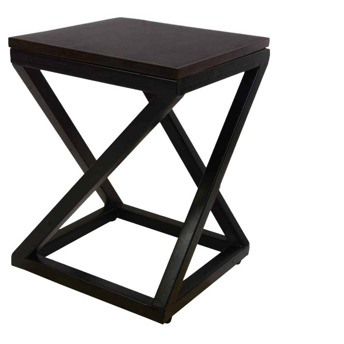 Iron & Solid Wood Unforgettable Design End Table - Furnishiaa -  - 