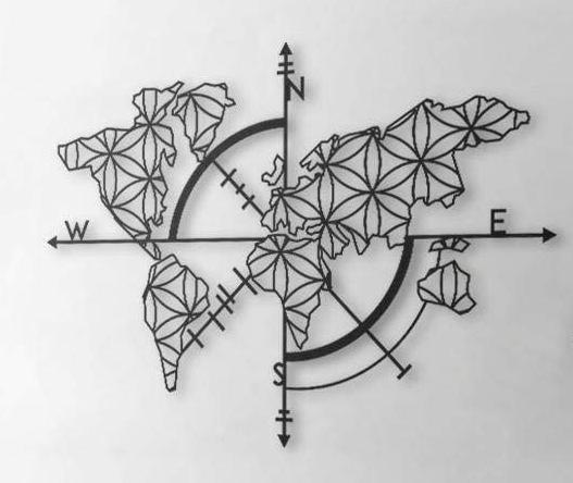 Iron Wall Hanging & Mounted Sculpture Compass Yantra Wall Art for Home Decor - Furnishiaa -  - 