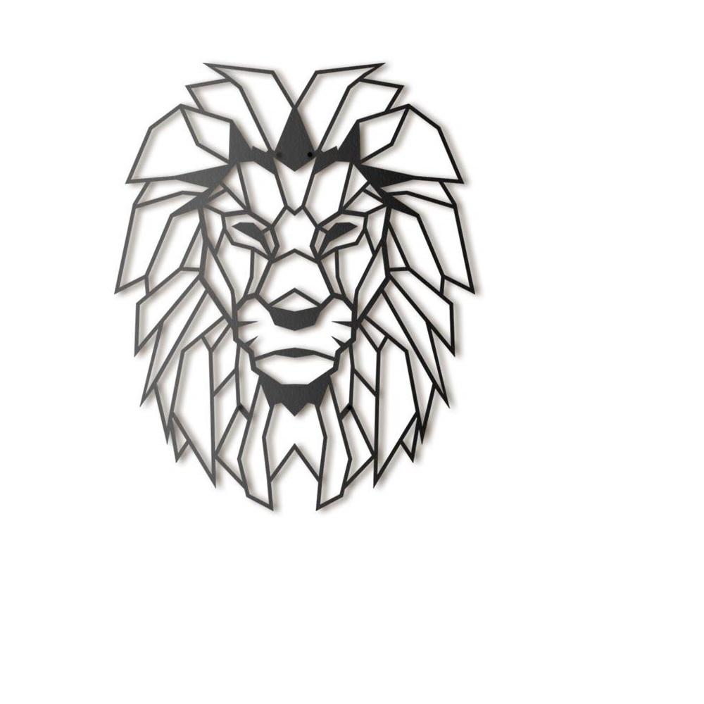 Iron Wall Hanging & Mounted Sculpture Lion Wall Art for Home Decor - Furnishiaa -  - 