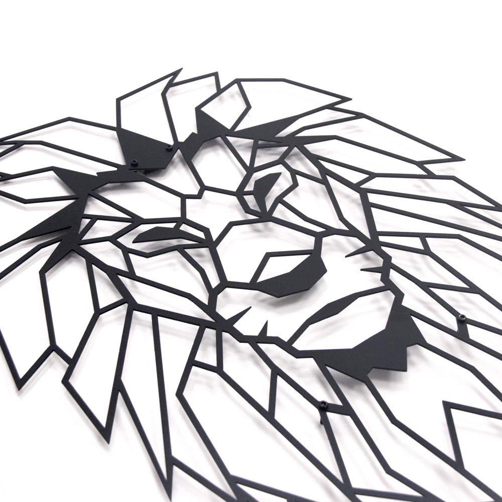 Iron Wall Hanging & Mounted Sculpture Lion Wall Art for Home Decor - Furnishiaa -  - 