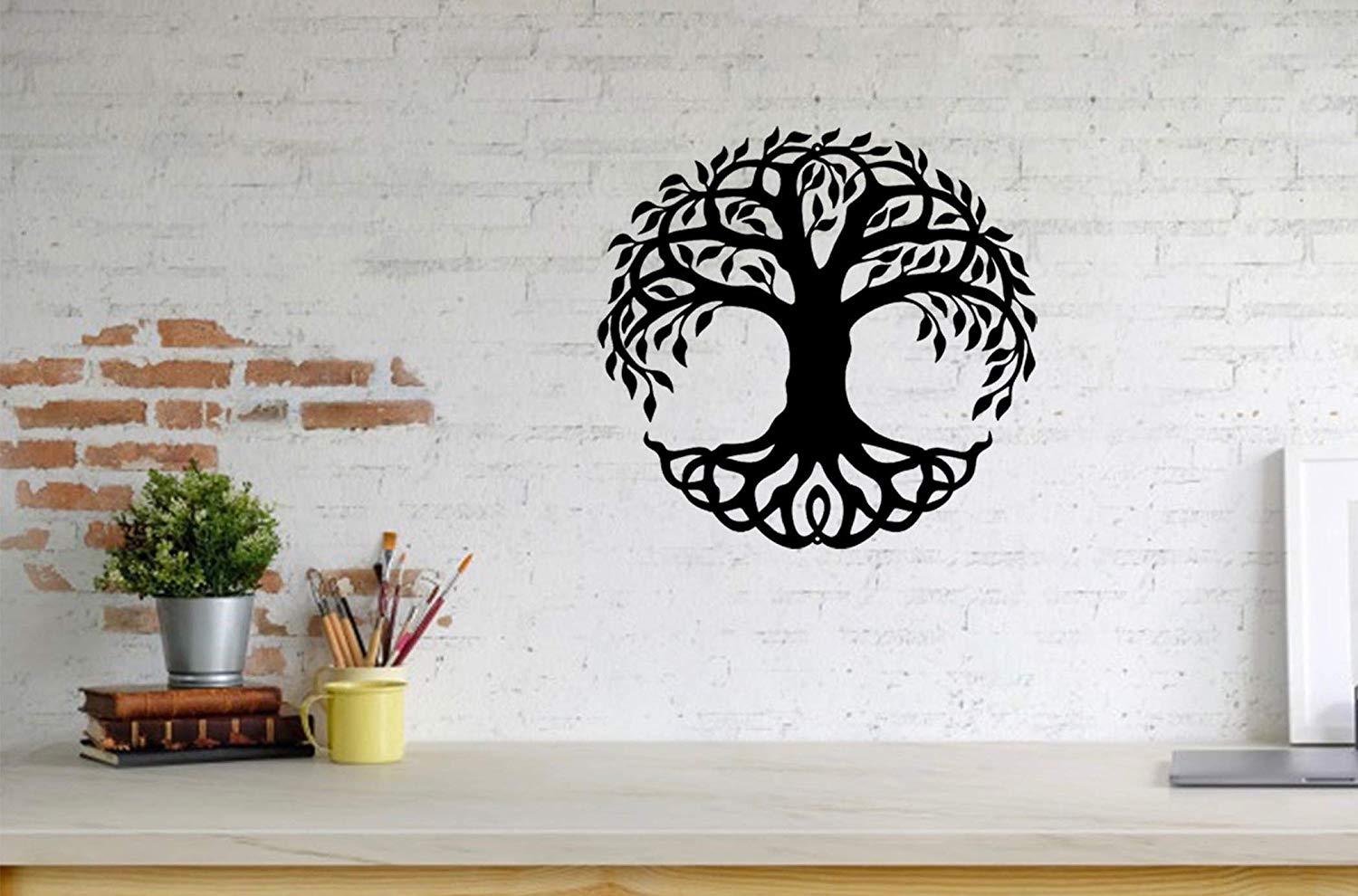 Iron Wall Hanging & Mounted Sculpture Tree Wall Art for Home Decor - Furnishiaa -  - 