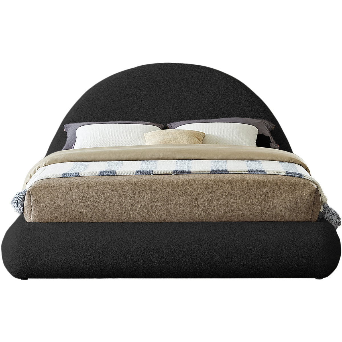 Furnishiaa Premium Fabric Upholstered Platform Bed