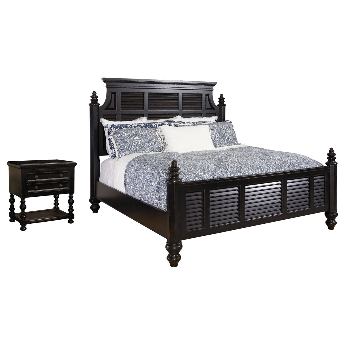 Furnishaa Elegant Wooden Panel Bed