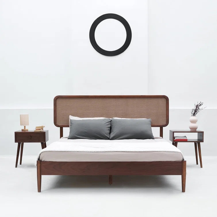 Furnishiaa Solid Sheesham Wood Bed Frame