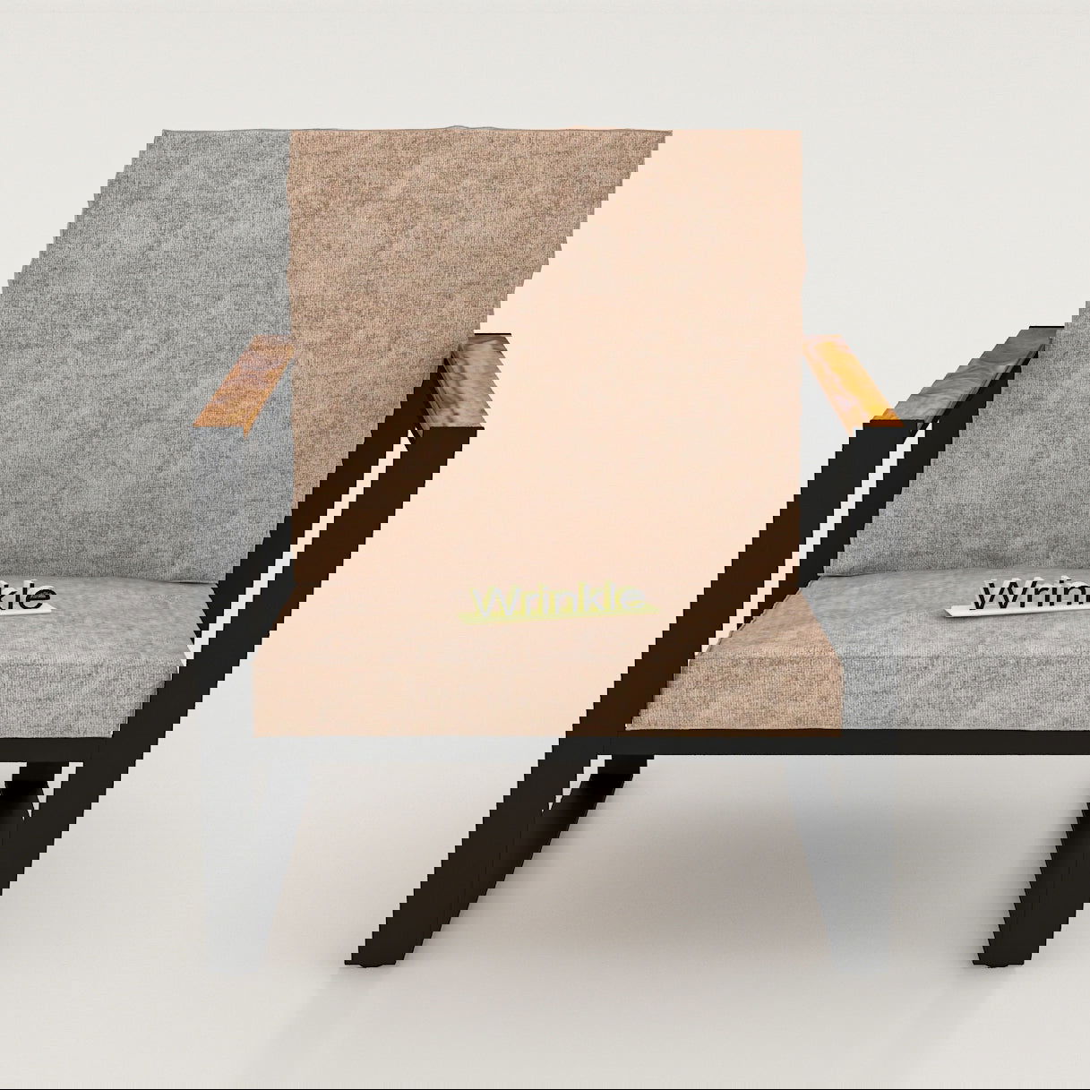 Latest Heavy Iron Metal Arm Chair With Honey finish - Furnishiaa -  - 