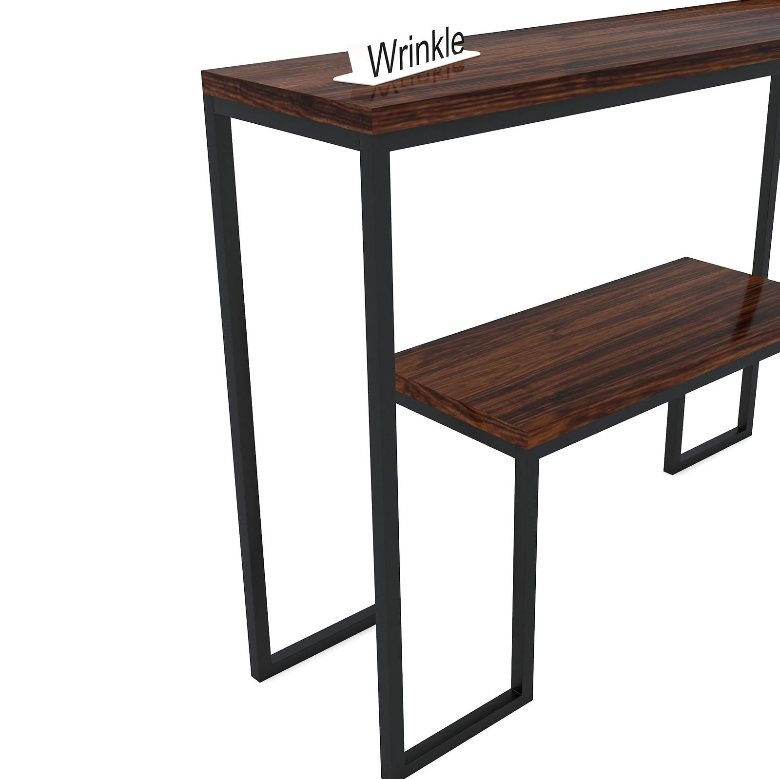 Latest Rectangle Console Table (Heavy Iron Metal With Solid Sheesham Wood) - Furnishiaa -  - 
