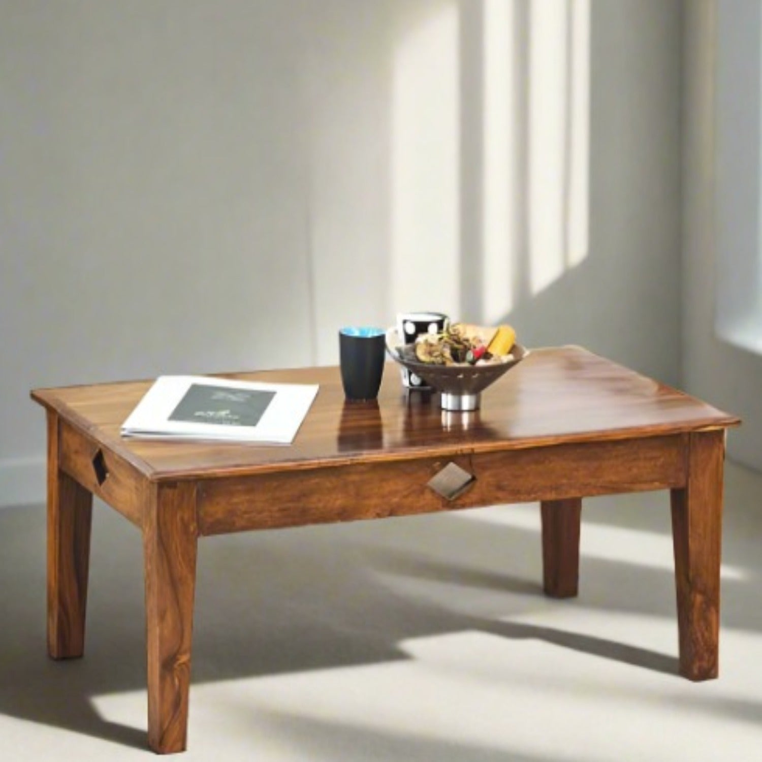 Low Wooden Coffee Table Made For Living Room - Furnishiaa -  - 