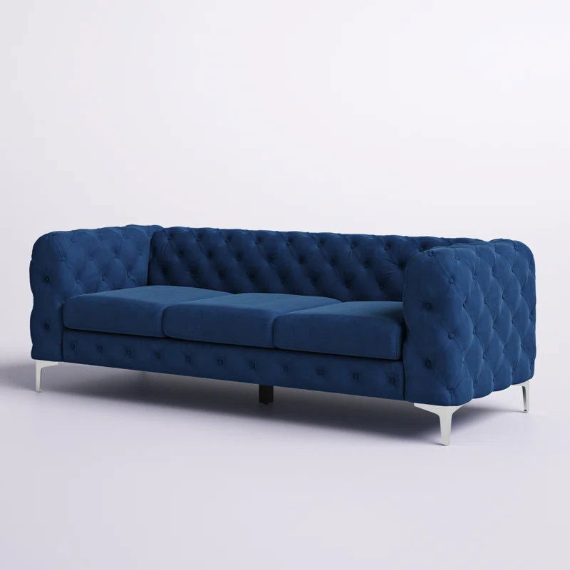 Luxorious Upholstered Button-Tufted Sofa For Living Room - Furnishiaa -  - 