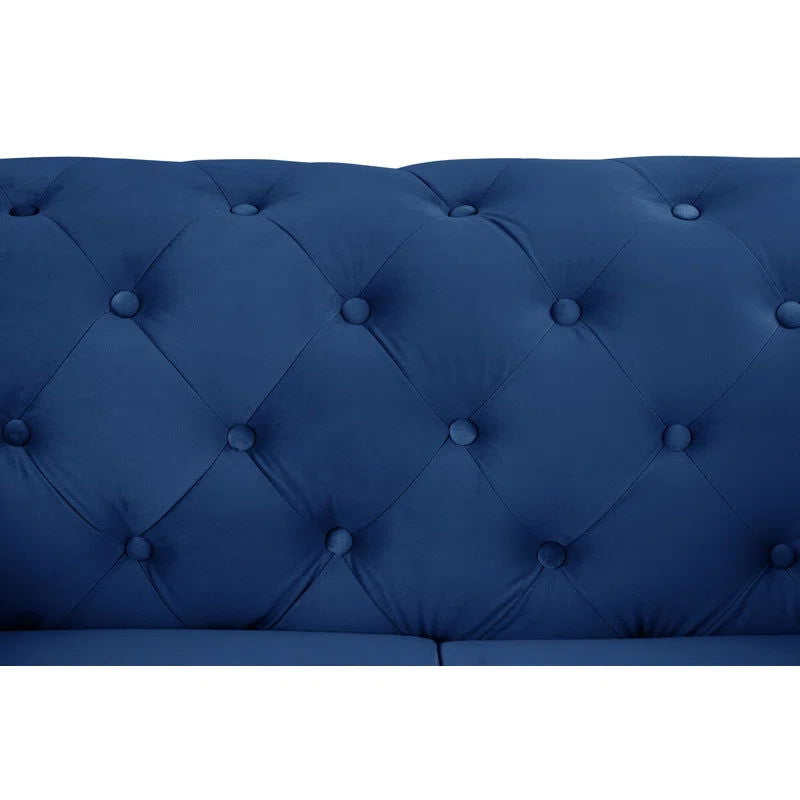 Luxorious Upholstered Button-Tufted Sofa For Living Room - Furnishiaa -  - 