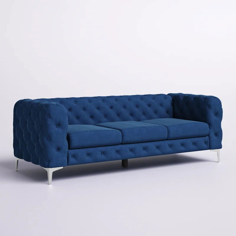 Luxorious Upholstered Button-Tufted Sofa For Living Room - Furnishiaa -  - 
