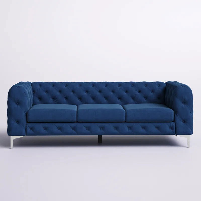 Luxorious Upholstered Button-Tufted Sofa For Living Room - Furnishiaa -  - 
