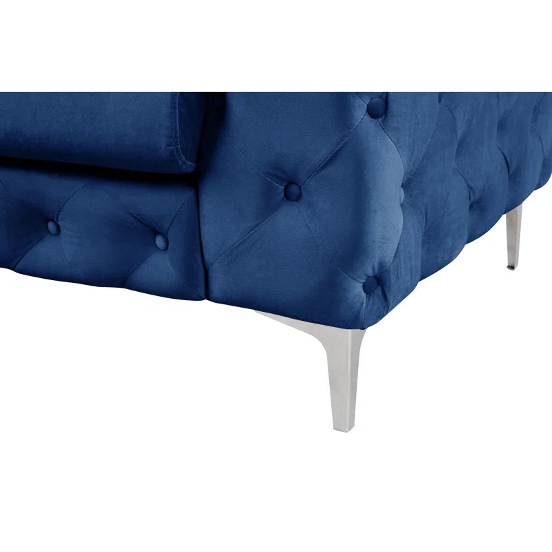 Luxorious Upholstered Button-Tufted Sofa For Living Room - Furnishiaa -  - 