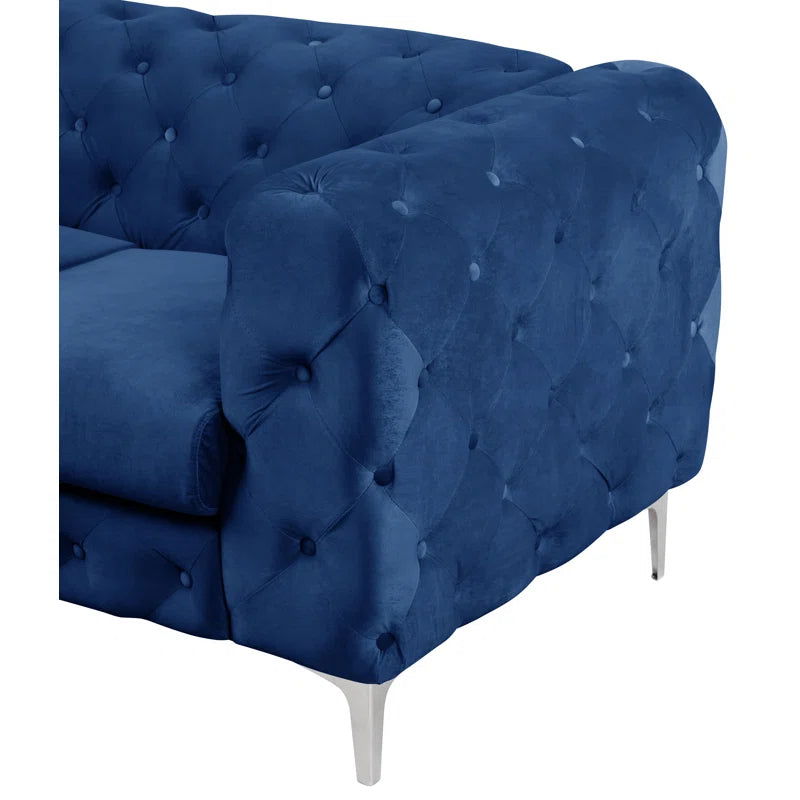 Luxorious Upholstered Button-Tufted Sofa For Living Room - Furnishiaa -  - 