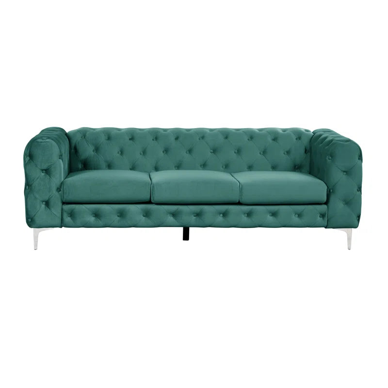 Luxorious Upholstered Button-Tufted Sofa For Living Room - Furnishiaa -  - 