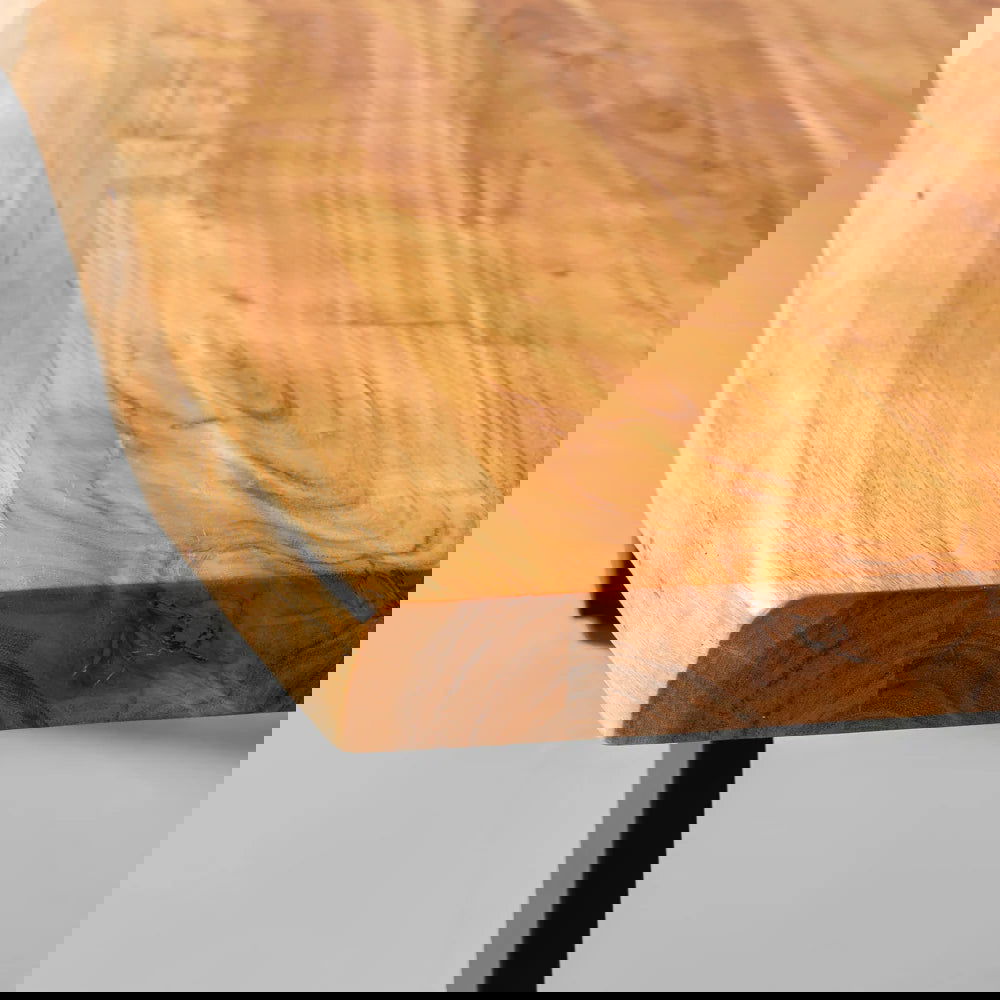 Luxurious Live Edge Solid Wood U Shape Leg Coffee Table - Furnishiaa -  - 