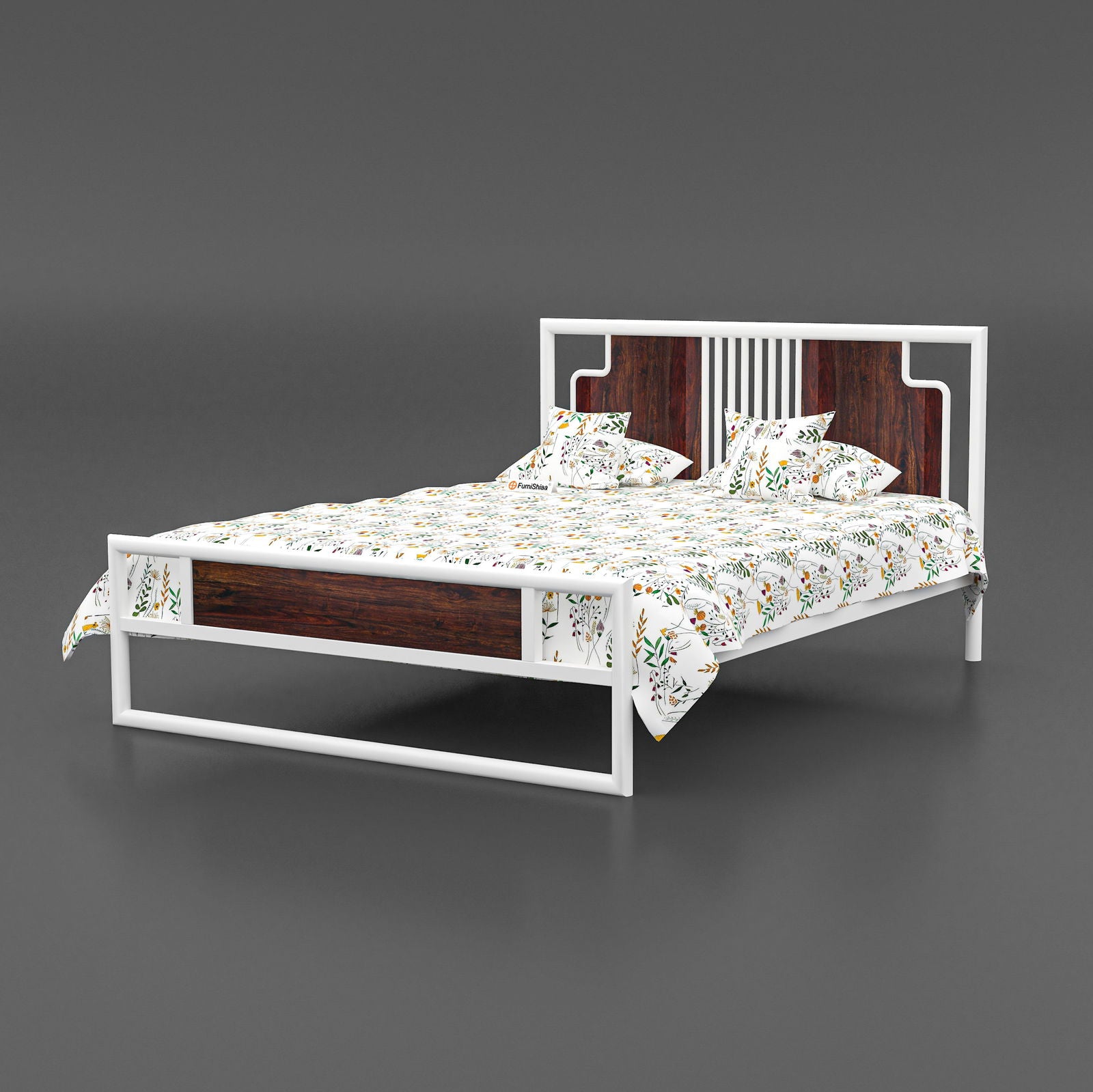 MetalCraft Beautiful Modern Design Iron Bed - Furnishiaa -  - 
