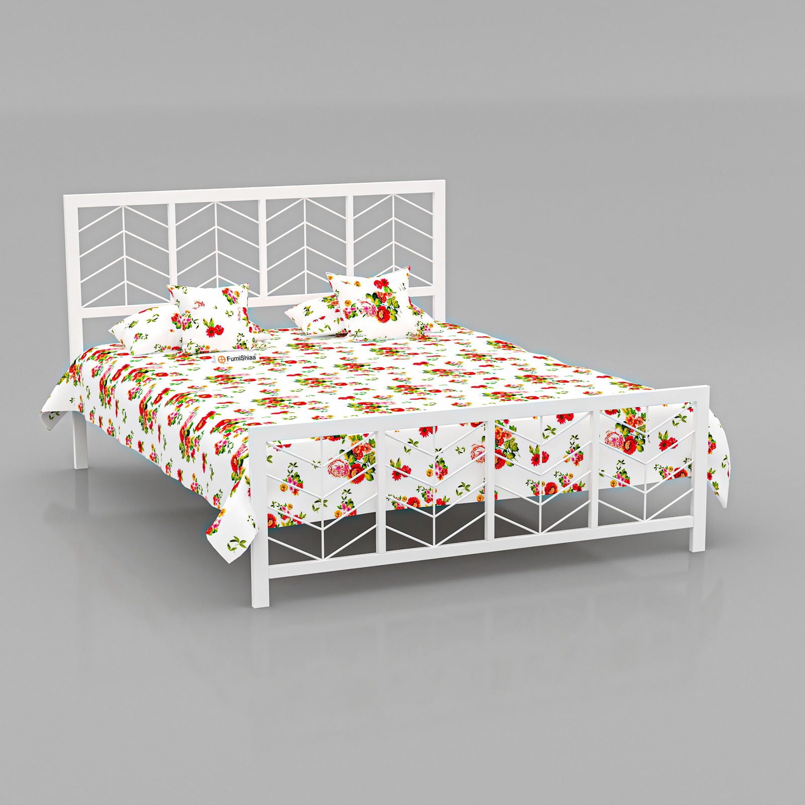 MetalCraft Minimalistic Iron Bed - Furnishiaa -  - 