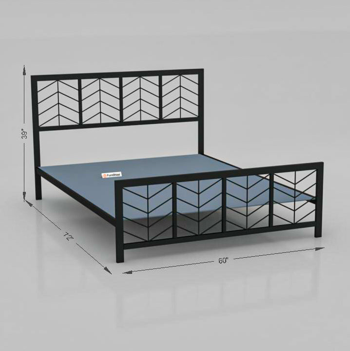 MetalCraft Minimalistic Iron Bed - Furnishiaa -  - 
