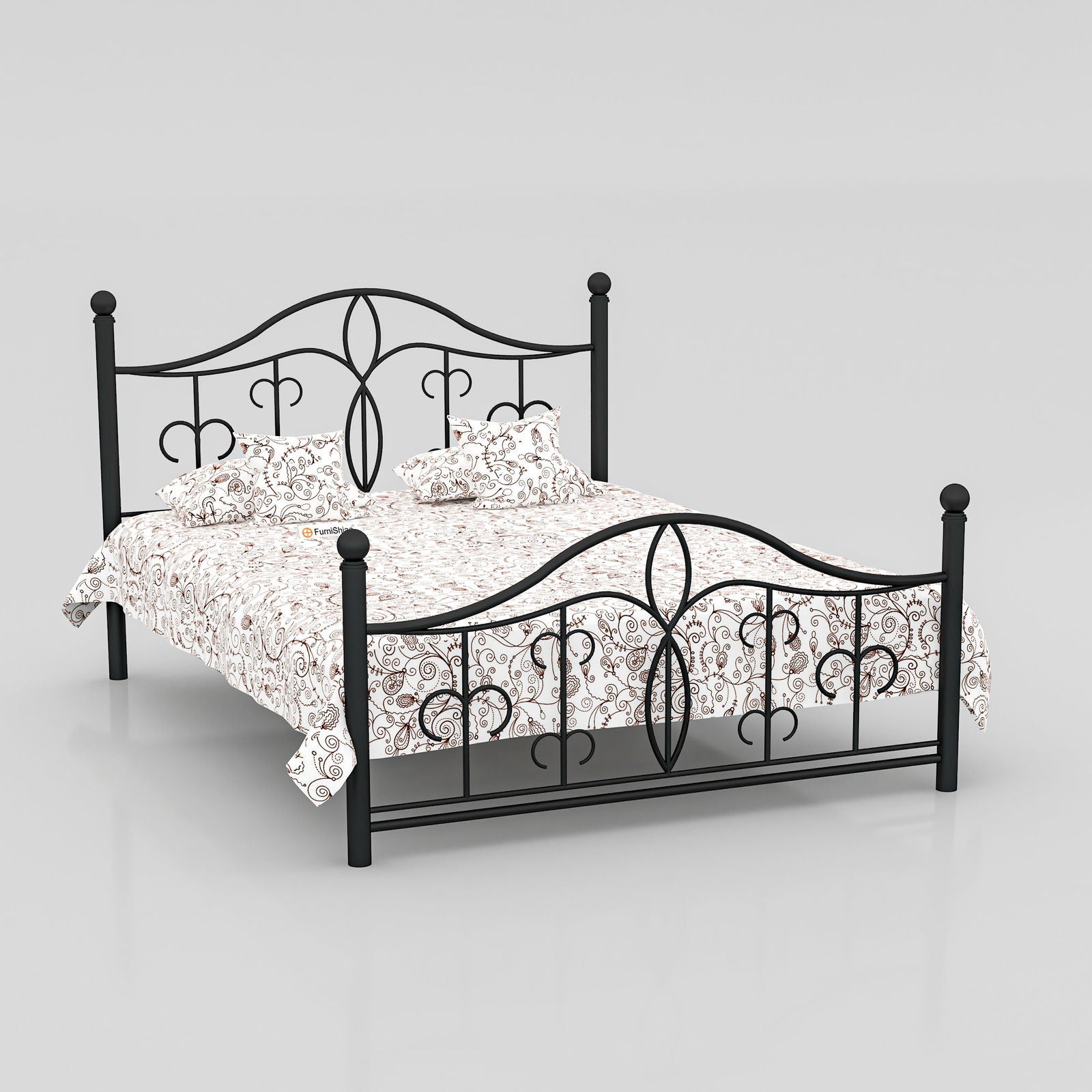 MetalCraft Splendid Look Iron Bed - Furnishiaa -  - 