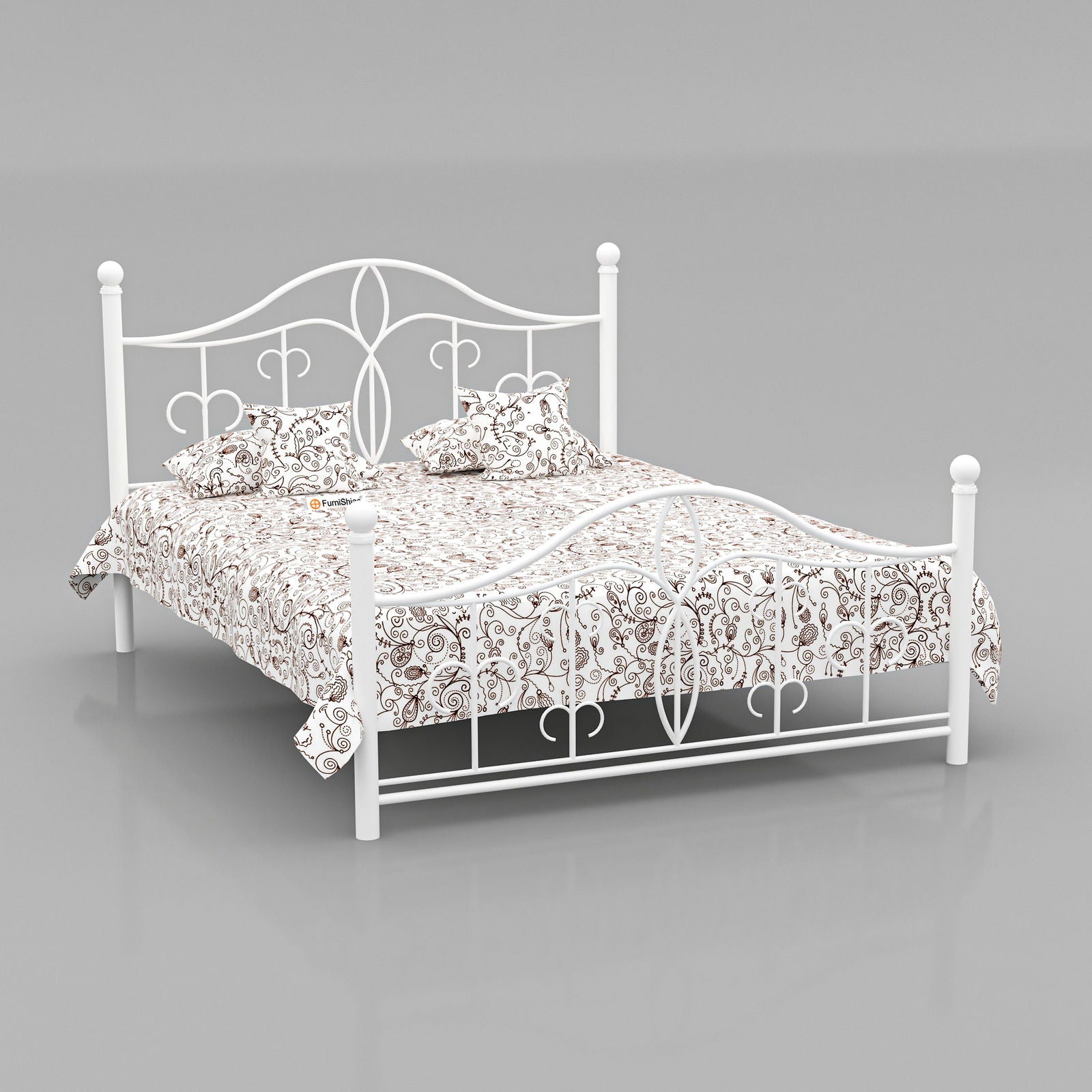 MetalCraft Splendid Look Iron Bed - Furnishiaa -  - 