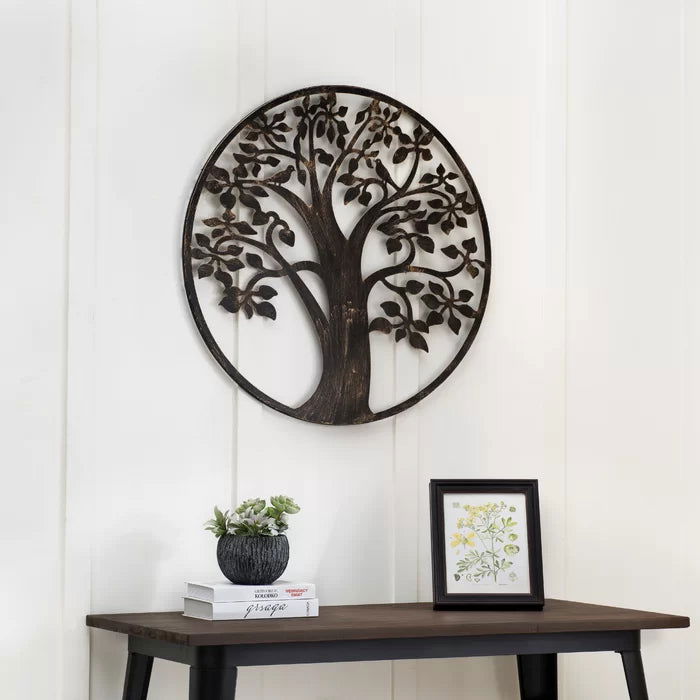 Metal 1 Piece Tree Wall Hanging Wall Art for Home & Décor - Furnishiaa -  - 