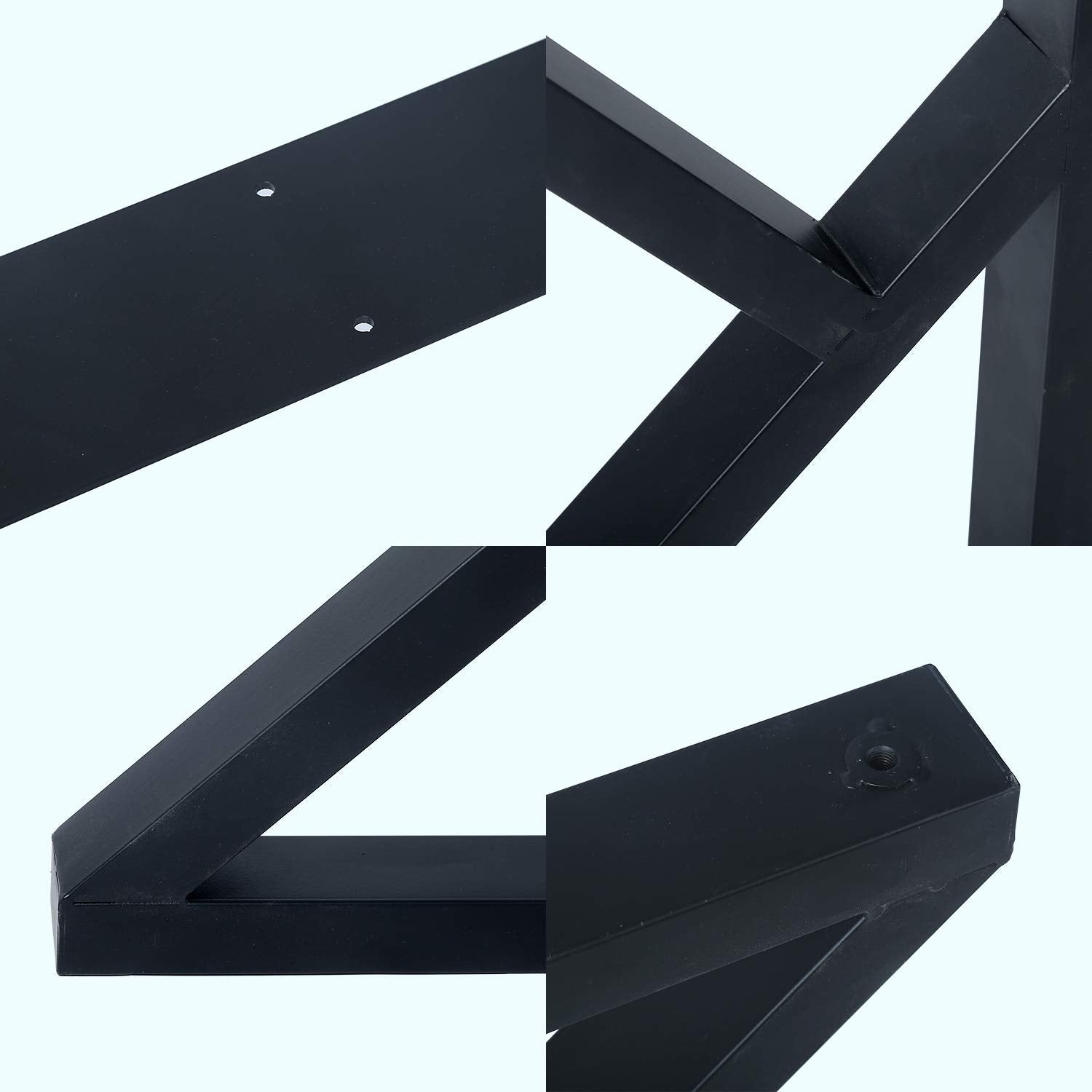 Metal Iron Legs K Shaped For Coffee table and study table Set of 2 - Furnishiaa -  - 